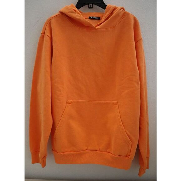 Talentless x Scott Disick Men's Sz M Bright Orange Hooded Cotton Sweatshirt $129 - Picture 1 of 8